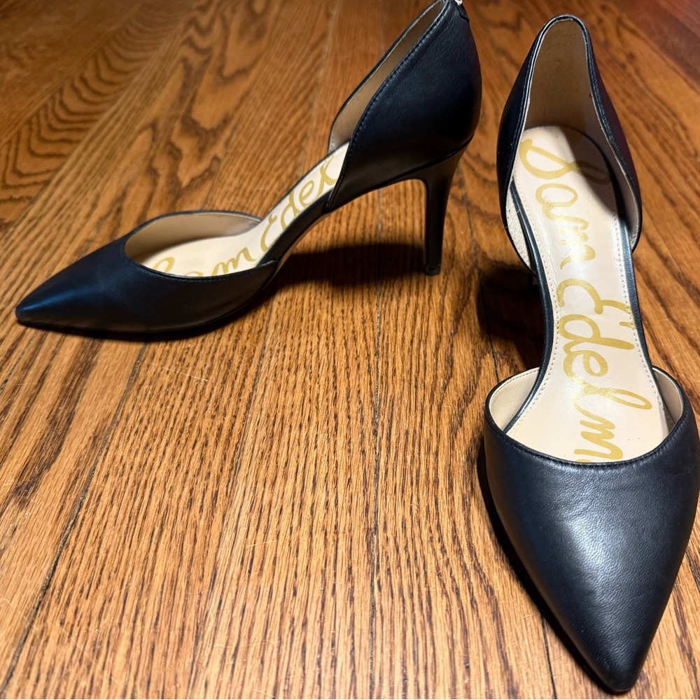 Sam Edelman Black Leather Women's Heels